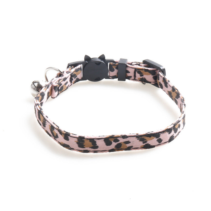 HKM-591315 Soft Cloth Cat Collar with Adjustable Size and Bell