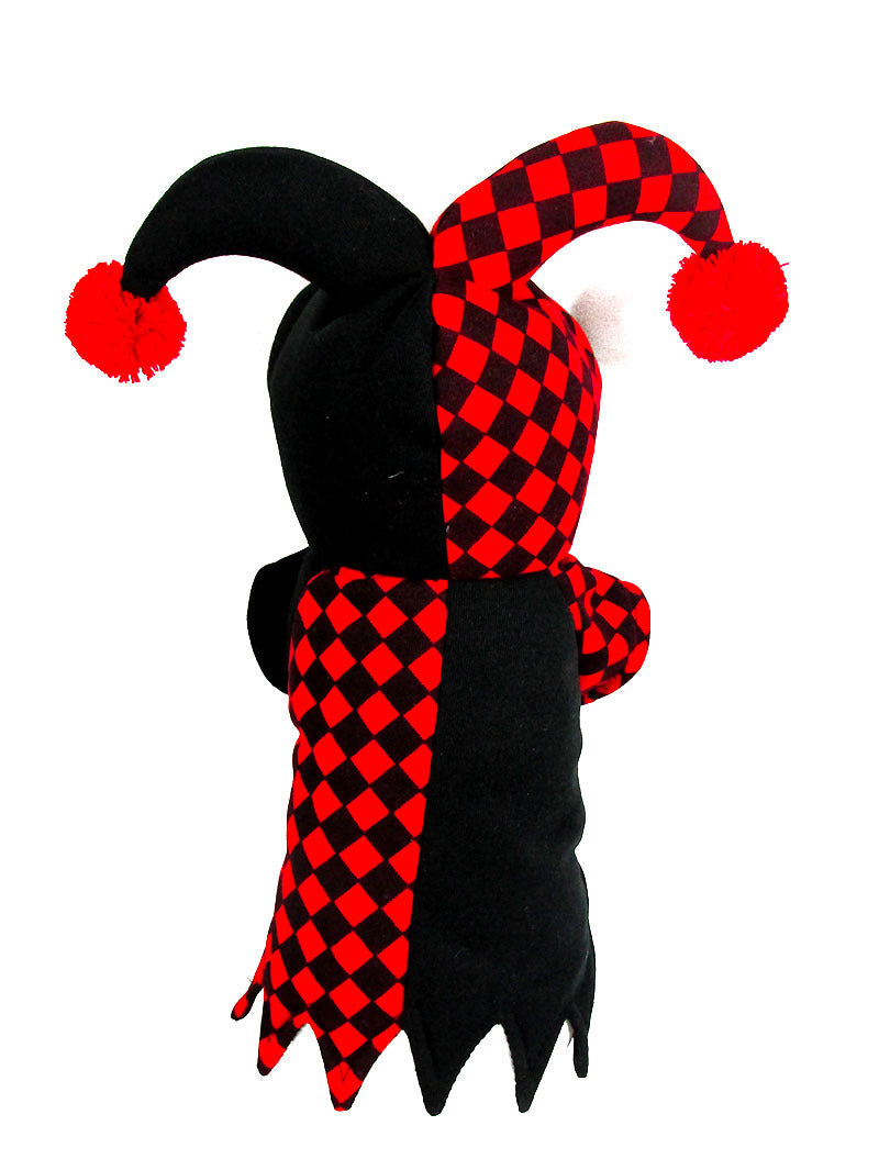 HKM-815763 Funny Clown Costume for Pets - Soft Two-Legged Apparel with Hat, Ideal for Halloween and Parties