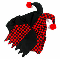 HKM-815763 Funny Clown Costume for Pets - Soft Two-Legged Apparel with Hat, Ideal for Halloween and Parties