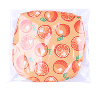 HKM-042771 Portable Oxford Cloth Folding Food Basin for Outdoor Use - Available in Strawberry, Pineapple, Orange, Watermelon, Daisy Designs