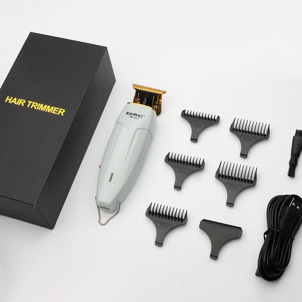 HKM-464211 Rechargeable Electric Hair Clipper with Stainless Steel Blades and USB Charging