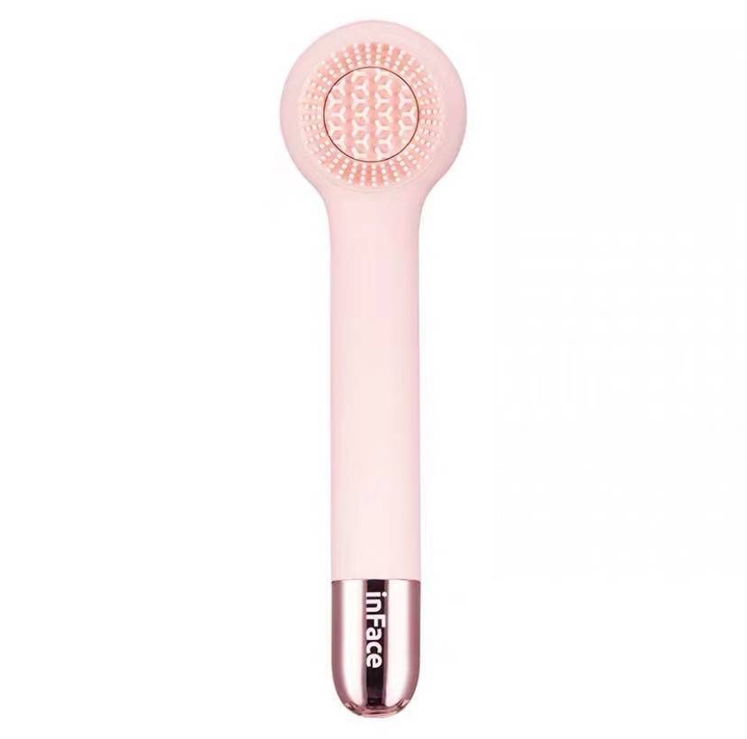 HKM-726867 Electric Back Massage Brush with 4 Rotating Heads, Waterproof Bathing Tool for Skin Exfoliation and Cleaning