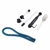 HKM-107155 Aquarium Gravel Cleaner Siphon with Adjustable Height and Dual Suction Tubes, Suitable for Aquariums up to 52cm Deep, Includes Hose and Filter Bag