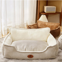 HKM-644947 All-Season Dog Bed with Removable and Washable Cover for Small and Medium Dogs