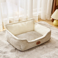 HKM-644947 All-Season Dog Bed with Removable and Washable Cover for Small and Medium Dogs