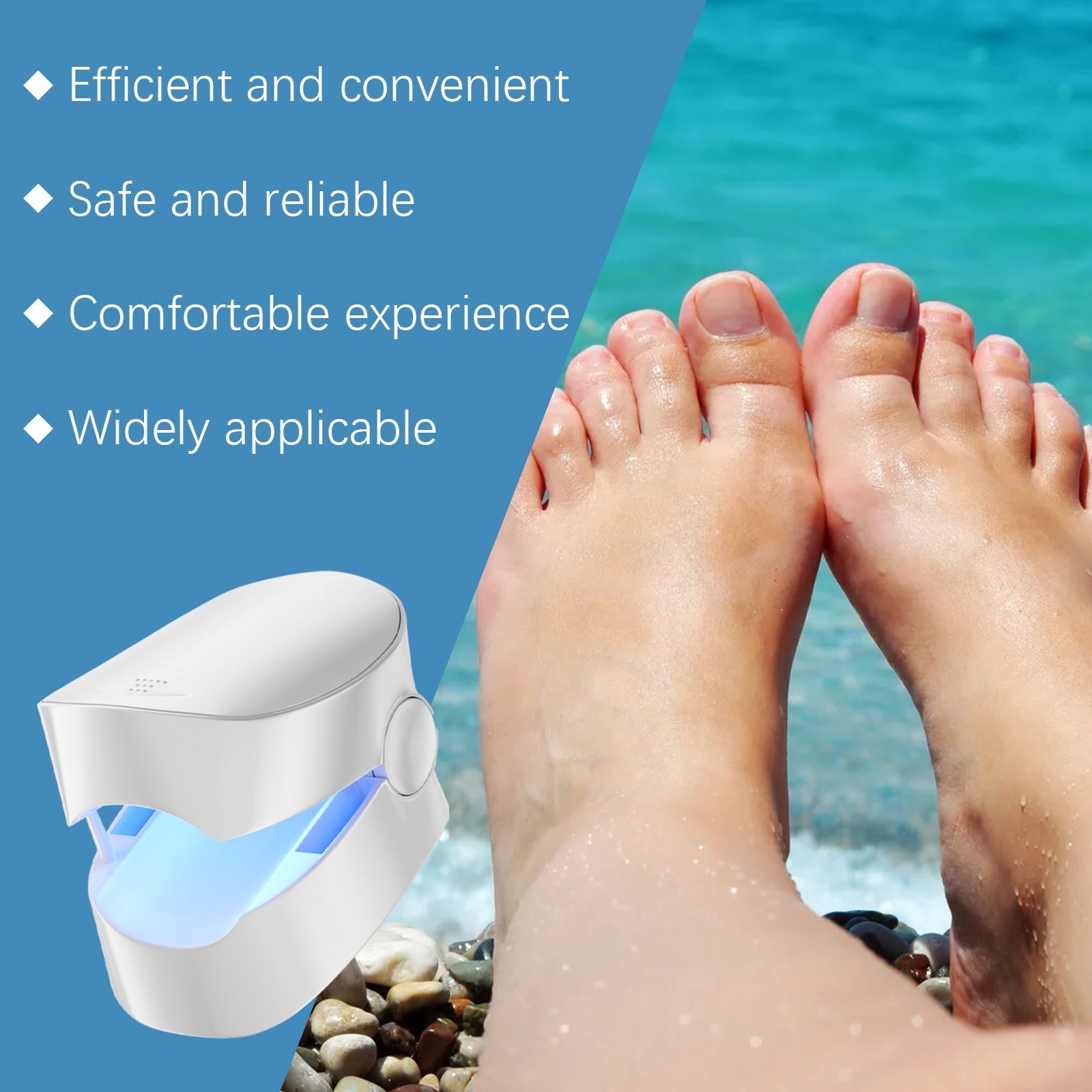 HKM-446675 Nail Repair Device for Gentle Treatment of Damaged Nails and Surface Care