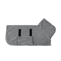 HKM-825491 Fast Drying Microfiber Pet Bathrobe for Small to Large Dogs with Adjustable Towel Grooming Coat