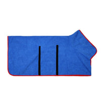 HKM-825491 Fast Drying Microfiber Pet Bathrobe for Small to Large Dogs with Adjustable Towel Grooming Coat