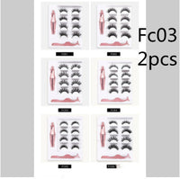 HKM-174227 3 Pairs of Magnetic False Eyelashes with Liquid Eyeliner and 3D Technology