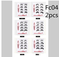 HKM-174227 3 Pairs of Magnetic False Eyelashes with Liquid Eyeliner and 3D Technology