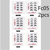HKM-174227 3 Pairs of Magnetic False Eyelashes with Liquid Eyeliner and 3D Technology