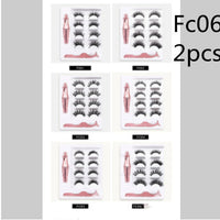 HKM-174227 3 Pairs of Magnetic False Eyelashes with Liquid Eyeliner and 3D Technology