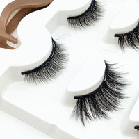 HKM-174227 3 Pairs of Magnetic False Eyelashes with Liquid Eyeliner and 3D Technology
