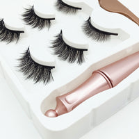 HKM-174227 3 Pairs of Magnetic False Eyelashes with Liquid Eyeliner and 3D Technology