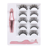 HKM-174227 3 Pairs of Magnetic False Eyelashes with Liquid Eyeliner and 3D Technology
