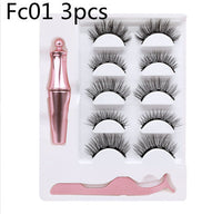 HKM-174227 3 Pairs of Magnetic False Eyelashes with Liquid Eyeliner and 3D Technology