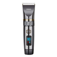 HKM-330835 Electric Hair Clipper with Titanium and Ceramic Blades, Waterproof Design, LED Display, and Rechargeable Battery