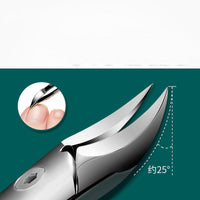 HKM-642131 Single Thick Gray Toenail Clipper with ABS Resin Handle and Stainless Steel Blades