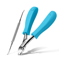 HKM-642131 Single Thick Gray Toenail Clipper with ABS Resin Handle and Stainless Steel Blades