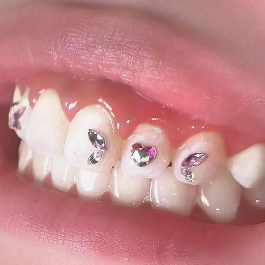 JMT-102218 Crystal Tooth Gems Jewelry Set with Decorative Box for Tooth Decoration