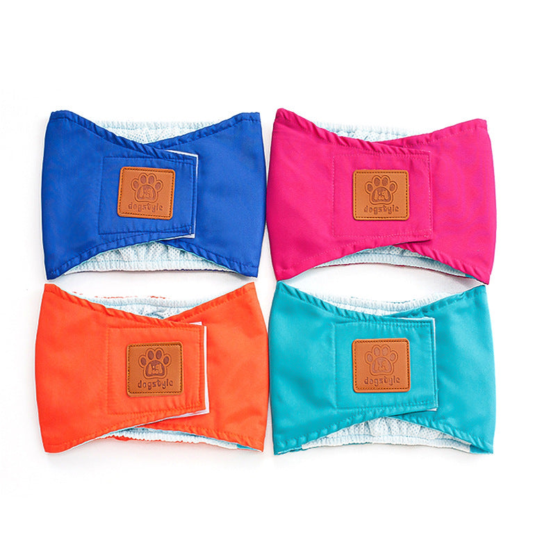 JMT-102218 Solid Color Physiology Pants for Male Dogs