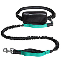 HKM-917011 Reflective Retractable Nylon Dog Leash for Large Breeds - Hands-Free Design in Multiple Colors
