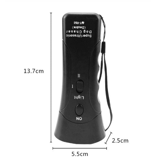 HKM-614803 Ultrasonic Dog Training and Safety Flashlight with Repellent Function