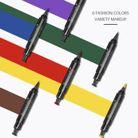 HKM-117779 Two-Color Double-Headed Eyeliner Stamp Pen for Easy Precision Application