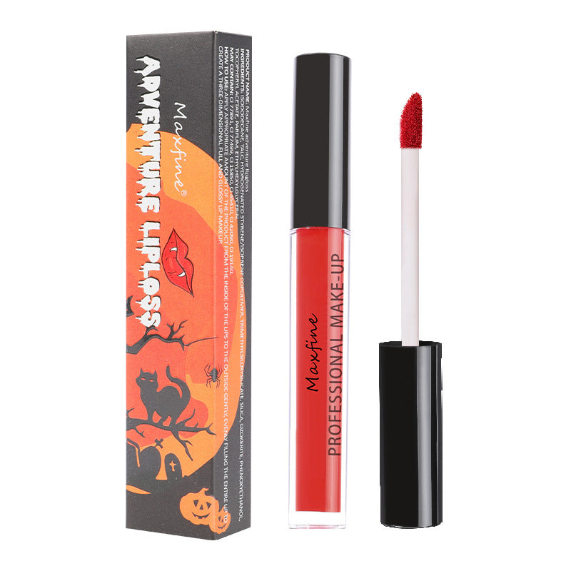 HKM-532371 Waterproof Halloween Lipstick Lip Glaze - No Stain on Cup, Universal Skin Type