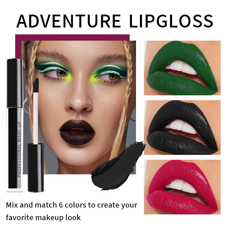 HKM-532371 Waterproof Halloween Lipstick Lip Glaze - No Stain on Cup, Universal Skin Type