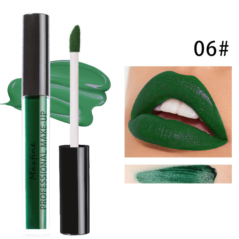 HKM-532371 Waterproof Halloween Lipstick Lip Glaze - No Stain on Cup, Universal Skin Type