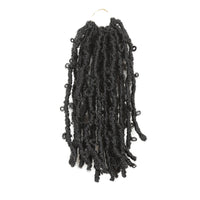 HKM-872915 Short Curly Wig for Ladies - 12 Inch Low Temperature Flame Retardant Silk, Versatile for Any Face Shape