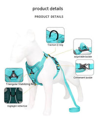 HKM-979411 Reflective Anti-Slip Dog Leash with Traction - Available in Multiple Colors