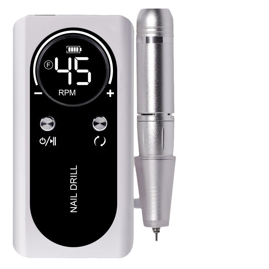 HKM-868051 Rechargeable Electric Nail Grinding Machine for Nail Art with Polishing Accessories