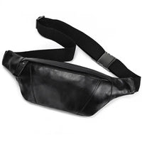HKM-353363 Genuine Leather Crossbody Chest Bag in Brown Vintage Cowhide for Men and Women