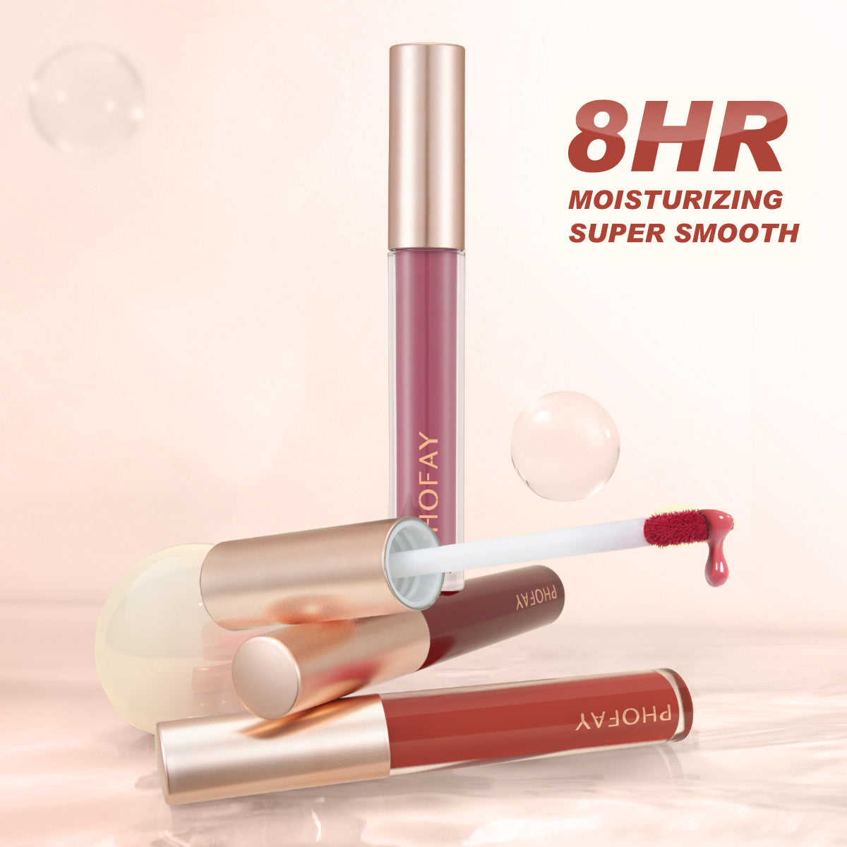 HKM-726675 Non-Sticky Moisturizing Lip Gloss for Smooth, Charming Lips - 3.2 ML