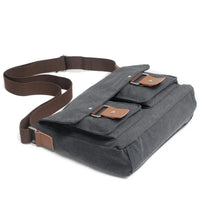 HKM-007571 Canvas Crossbody Shoulder Bag for Micro SLR Cameras - Eco-Friendly Design
