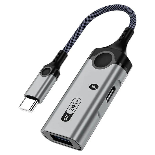 KTX-002003 USB-C to USB 3.0 OTG Adapter for High-Speed Data Transfer and Charging