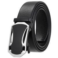 HKM-274003 Men's Automatic Ratchet Belt - Custom Fit Fashion Accessory with Adjustable Sizing