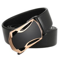 HKM-274003 Men's Automatic Ratchet Belt - Custom Fit Fashion Accessory with Adjustable Sizing