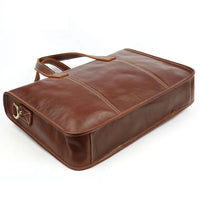 HKM-480531 Men's Leather Messenger Bag - Casual Retro Sling Bag for Business Use