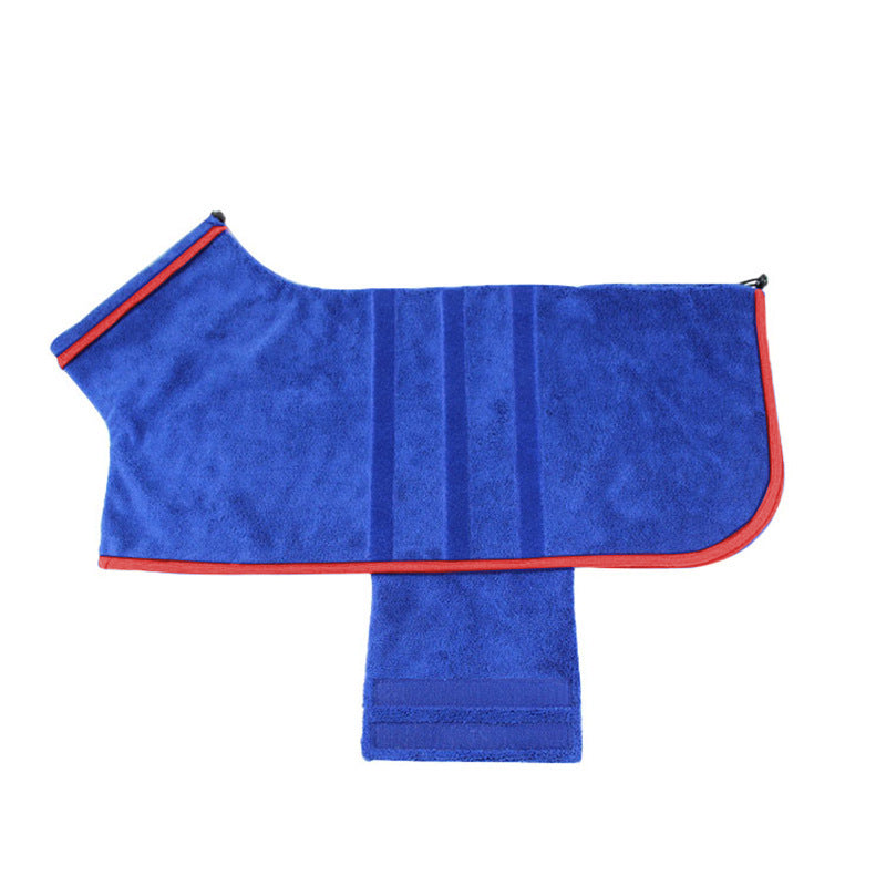 HKM-066067 Adjustable Dog Bathrobe and Cat Drying Towel for Optimal Water Absorption, Suitable for Small to Large Pets