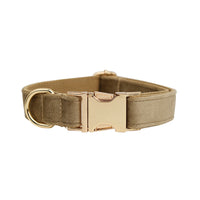 HKM-107027 Velvet Fabric Dog Collar Set with Leash, Bow, Flower, Vest, and Poop Bag