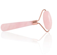 HKM-930707 Rose Quartz Roller Massage Tool for Neck, Face, Back, and Foot Care - 120mm Size
