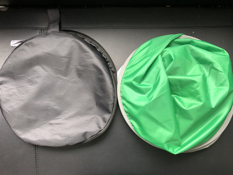 KTX-873555 Foldable Green Photography Background - 35cm Panel Expands to 90cm, Includes Carry Bag, Durable Steel Spring Frame