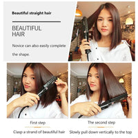 HKM-460435 Lili HS-1808 Hair Straightener with Widened Panel and Fast Heating, Dual Dry/Wet Use, Four Temperature Settings