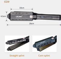 HKM-460435 Lili HS-1808 Hair Straightener with Widened Panel and Fast Heating, Dual Dry/Wet Use, Four Temperature Settings