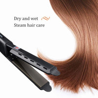 HKM-460435 Lili HS-1808 Hair Straightener with Widened Panel and Fast Heating, Dual Dry/Wet Use, Four Temperature Settings