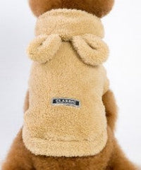 HKM-033939 Small Dog Cozy Warm Cartoon Clothing - Double-Sided Velvet Fabric in Sizes S-2XL