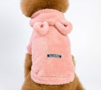 HKM-033939 Small Dog Cozy Warm Cartoon Clothing - Double-Sided Velvet Fabric in Sizes S-2XL